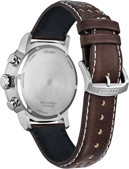 HOTCitizen Men's Eco-Drive Weekender Brycen Chronograph Watch Stainless Steel Case