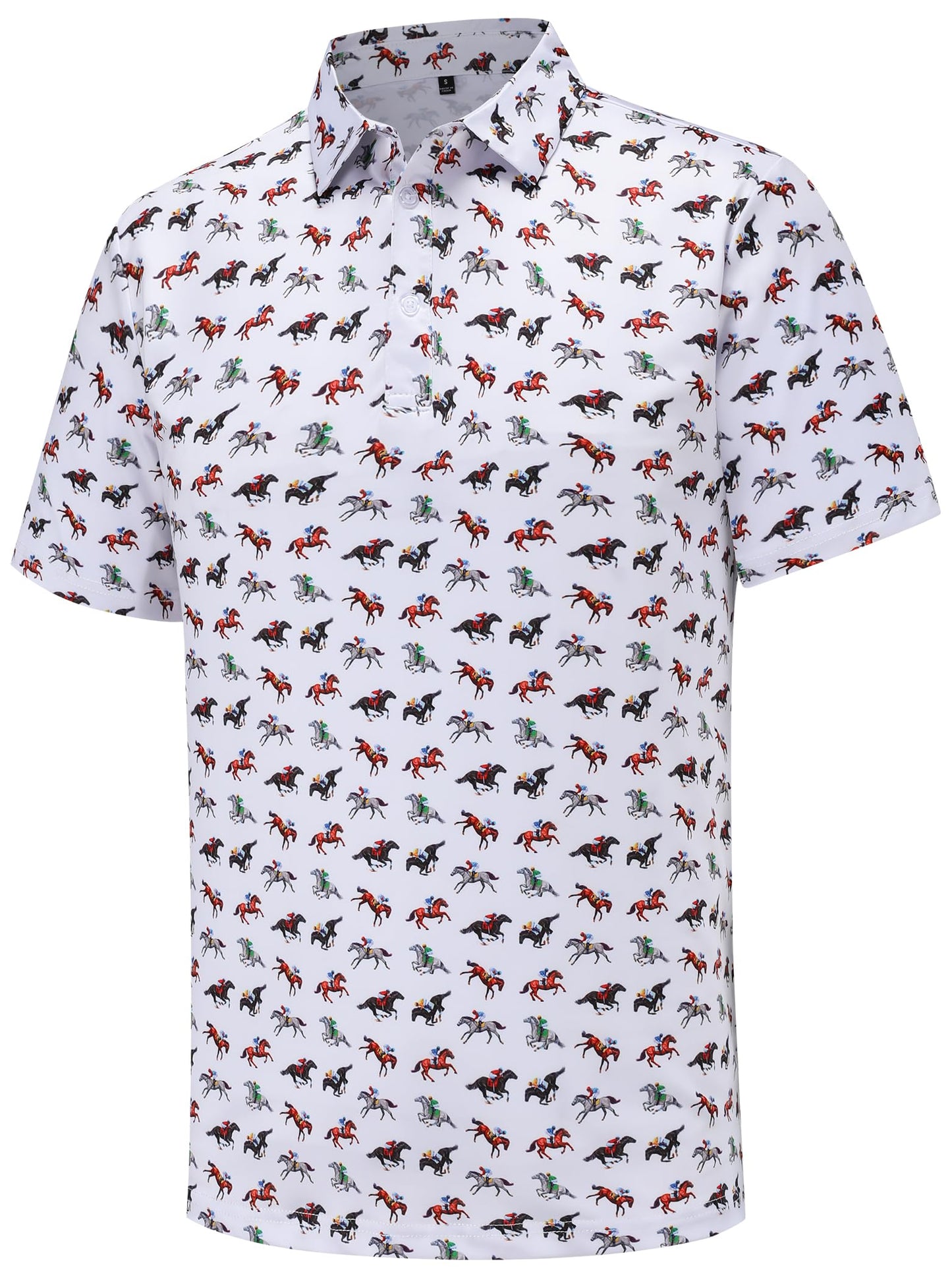 HOTMen's Golf Polo Shirts Short Sleeve Performance Moisture Wicking Dry Fit Funny Golf Polo Shirts for Men