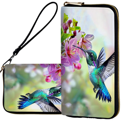 HOTWristlet Wallets for Women,Ladies Women's Wallet,Clutch Purses for Female Leather Large Capacity Credit Card Holder with Zipper Slim Cute Coin Pocket,RFID Blocking,Glitter Green Dragon