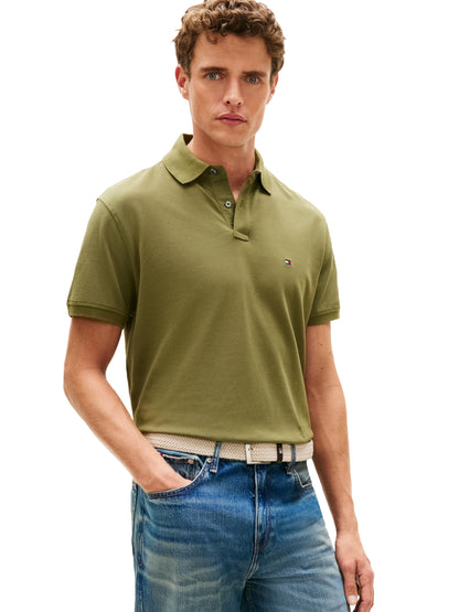 HOTTommy Hilfiger Men's Short Sleeve Polo Shirts in Classic Fit with Stretch and Organic Pique Cotton