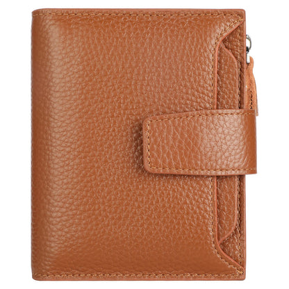 HOTLavemi Small Compact Women Wallet RFID Blocking Genuine Leather Bifold Purse with ID Windows