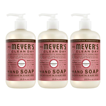 HOTMRS. MEYER'S CLEAN DAY Hand Soap, Lemon Verbena Scent, 12.5 Fl Oz Bottle - 3 Pack