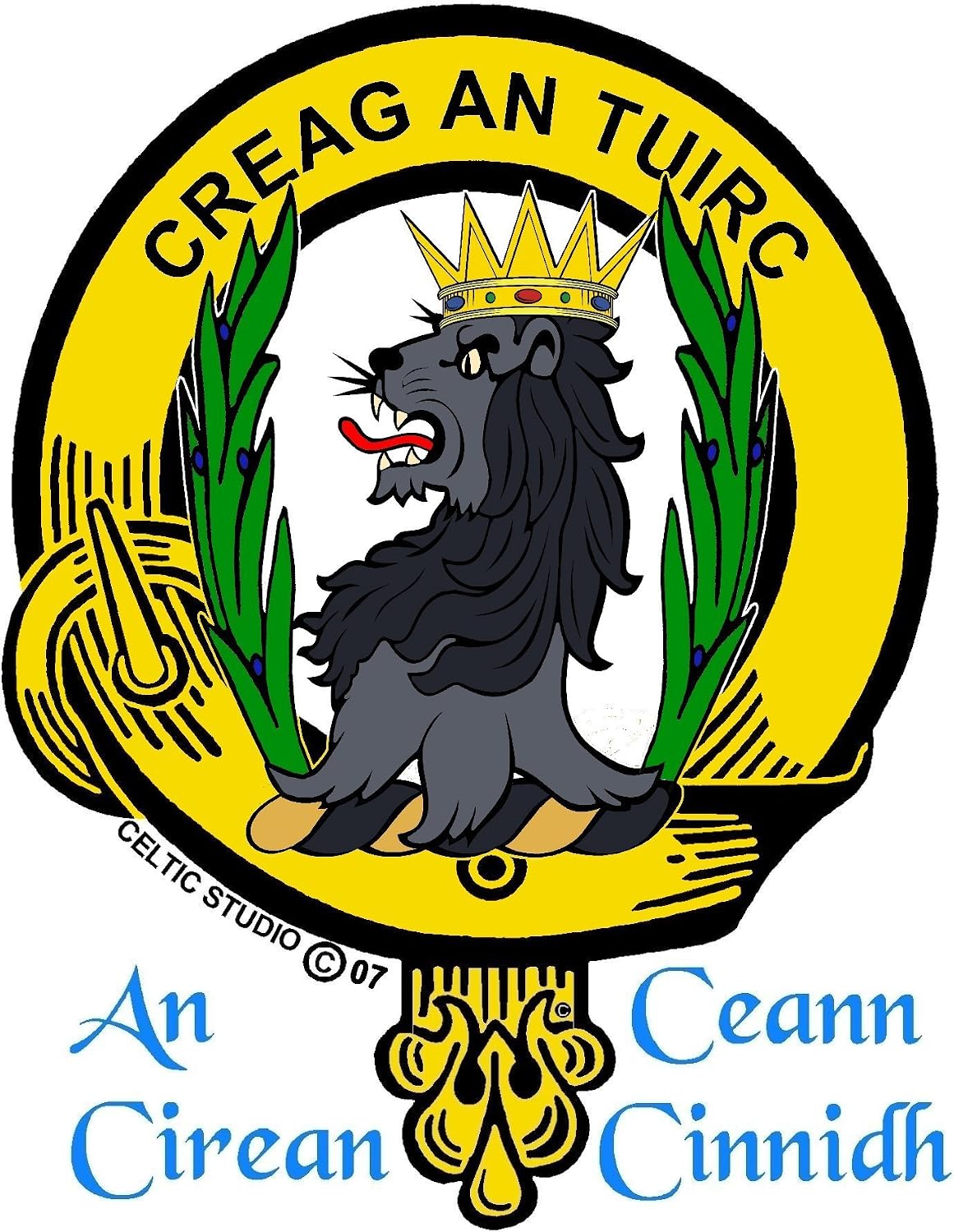 HOTMacLaren Scottish Clan Crest Badge Sporran
