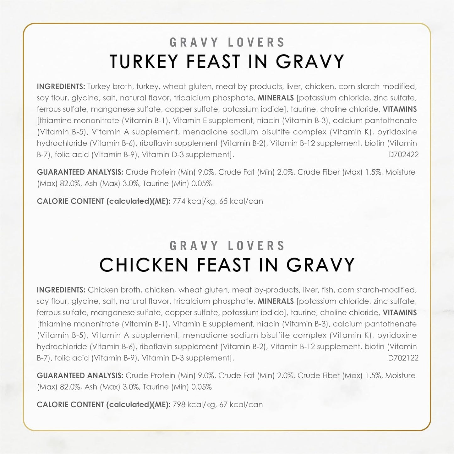 HOTPurina Fancy Feast Gravy Lovers Poultry and Beef Grilled Gourmet Wet Cat Food Variety Pack - (Pack of 24) 3 oz. Cans