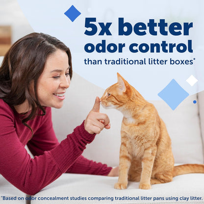 HOTPetSafe ScoopFree Self-Cleaning Cat Litter Box Tray Refills with Premium Blue Non-Clumping Crystals, 3-Pack