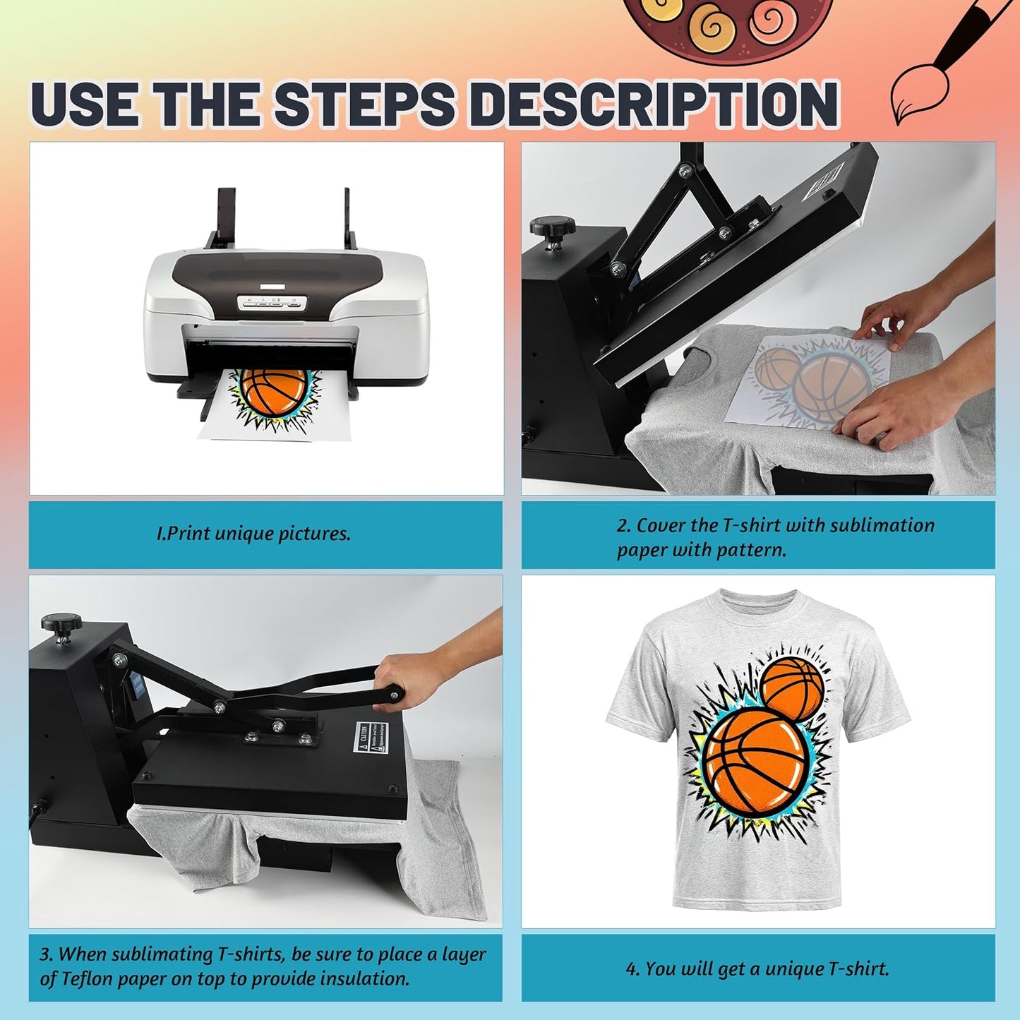 HOTJoyclub 5 PCS Unisex Sublimation Blanks Bulk Polyester T Shirts for Sublimation Crew Neck Short Sleeve Wholesale DIY Gifts