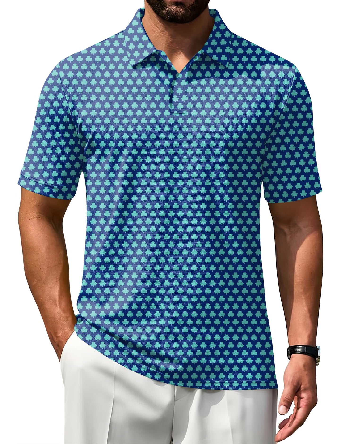 HOTPoriff Mens Polo Shirts Short Sleeve Golf Shirt Dry Fit Athletic T-Shirt Moisture Wicking Top (S-3XL)