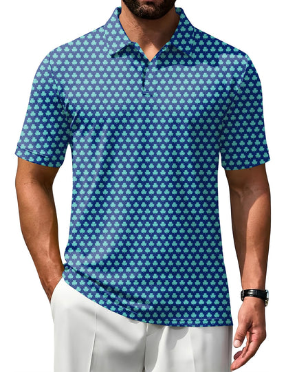 HOTPoriff Mens Polo Shirts Short Sleeve Golf Shirt Dry Fit Athletic T-Shirt Moisture Wicking Top (S-3XL)