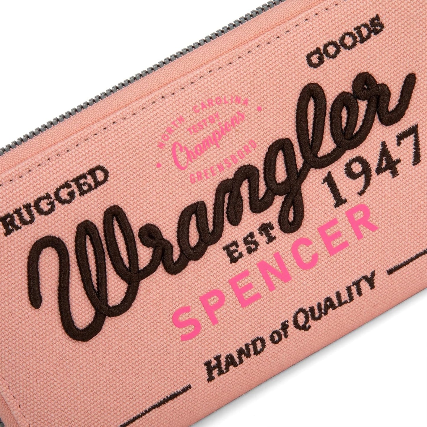 HOTMontana West X Wrangler Wristlet Wallets for Women Classic Retro Wallet Purse Bifold Credit Card Wallets for Women Oversized Logo Clutch Wristlet