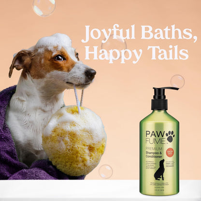HOTPAWFUME Deshedding Dog Shampoo and Conditioner, Show Dog, 1-Pack – Nourish & Detangle for Silky Soft Coat – Probiotic, Deep-Cleaning, pH-Balanced Formula – Salon-Quality Shampoo for Dogs