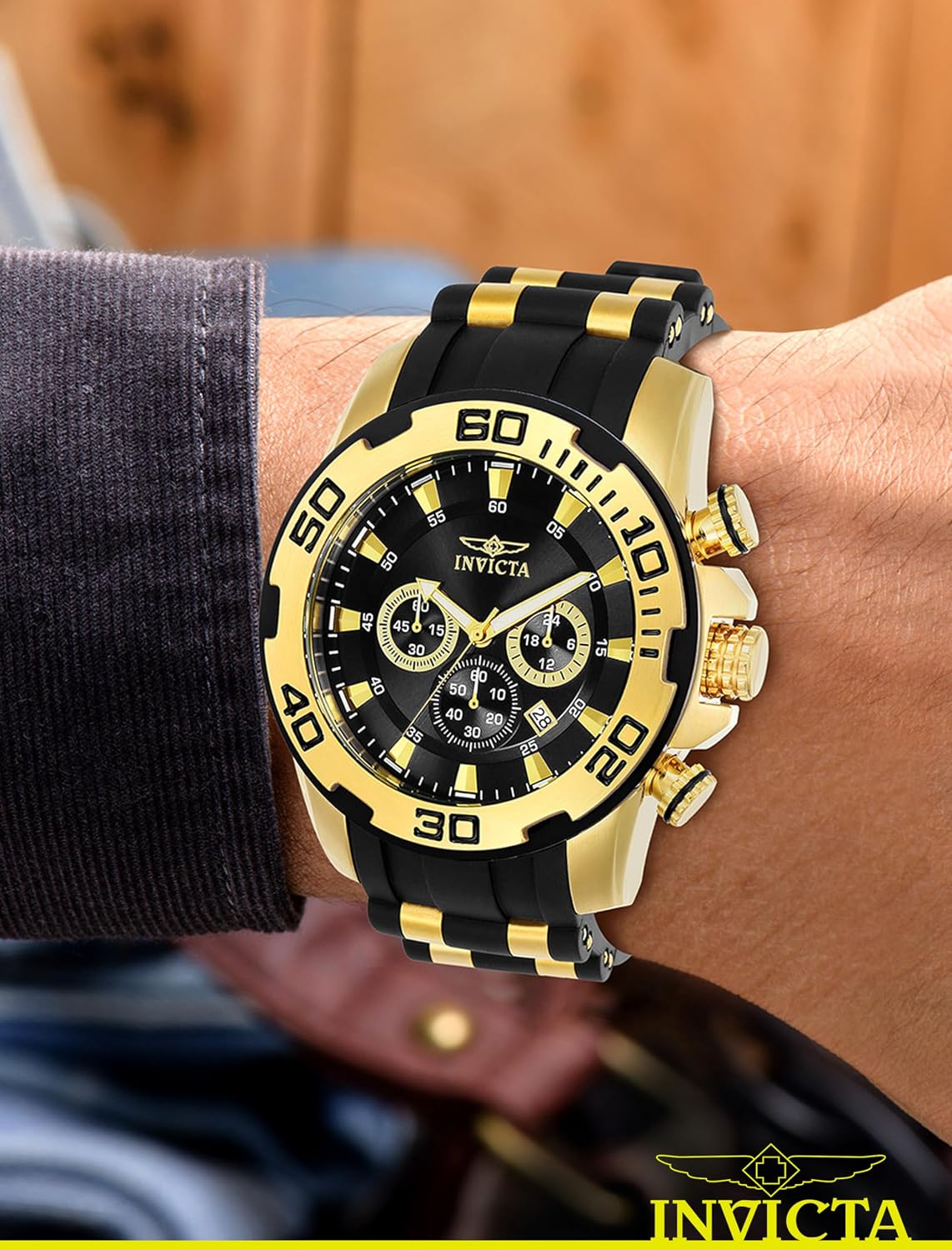 HOTInvicta Men's 22340 22341 22343 22344 22346 Pro Diver Analog Display Quartz Black Watch