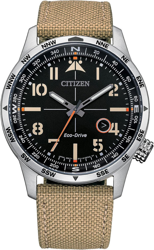HOTCitizen Men's Eco-Drive Weekender Avion Field Watch