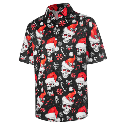 HOTMen's Casual Button Down Shirts Regular Fit Short Sleeve Hawaiian Shirt for Men