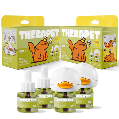 HOTTheraPetMD 60-Day Dog Calming Diffuser Kit - Dog Pheromone Diffuser for Stress, Destructive Behavior, Pee Accidents, Separation Anxiety, Barking, Aggression & Chewing - 60-Day Refills Included
