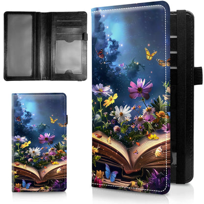 HOTLeather Checkbook Covers for Personal Checkbook Check book Holder Cover Wallets for Women Men,RFID-Blocking Slim Checkbook Cover for Duplicate Checks with Elastic Strap,Colorful Turtle