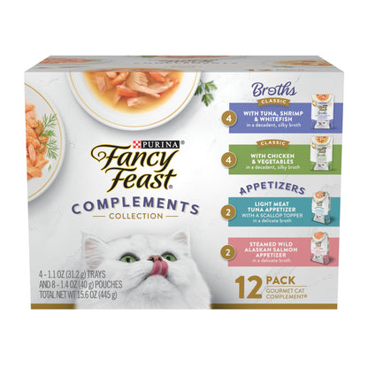 HOTPurina Fancy Feast Seafood Classic Pate Collection Grain Free Wet Cat Food Variety Pack - (Pack of 30) 3 oz. Cans