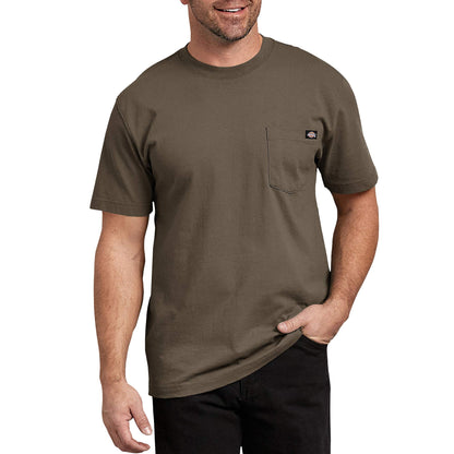 HOTDickies Men's Heavyweight Heathered Short Sleeve Pocket T-Shirt