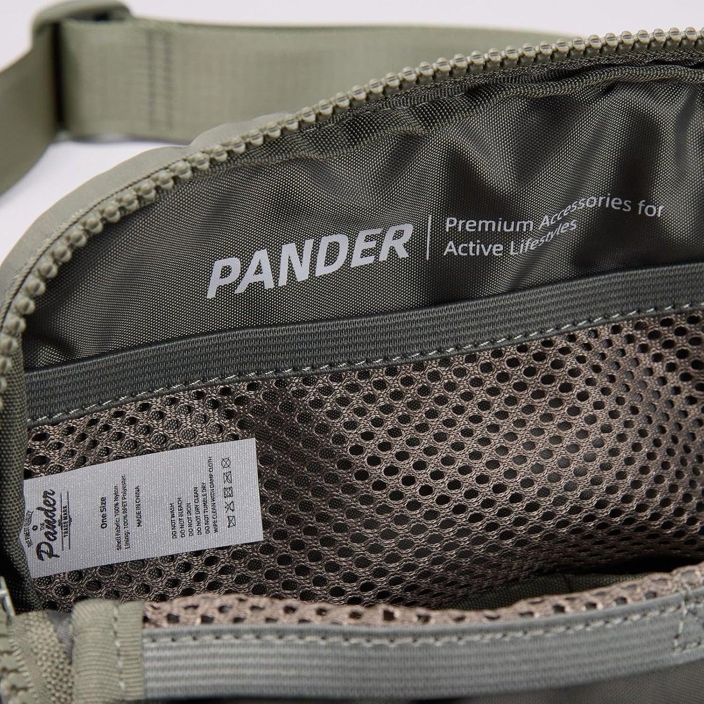 HOTPander Two Way Zipper Fanny Pack Nylon Everywhere Belt Bag for Women, Water Repellent Waist Packs, Crossbody Bags with Adjustable Strap (Grey Sage).