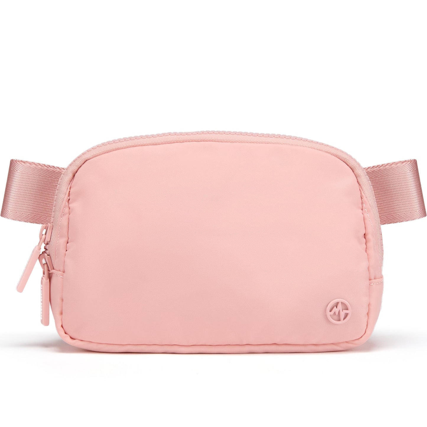 HOTPander Two Way Zipper Fanny Pack Nylon Everywhere Belt Bag for Women, Water Repellent Waist Packs, Crossbody Bags with Adjustable Strap (Light Purple).
