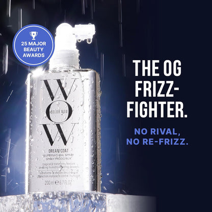 HOTCOLOR WOW Dream Coat Supernatural Spray, Anti-Humidity Frizz Control and Heat Protectant for Glassy, Shiny Hair