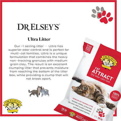 HOTDr. Elsey's® Cat Attract® Clumping Clay Cat Litter 18-lb. Bag
