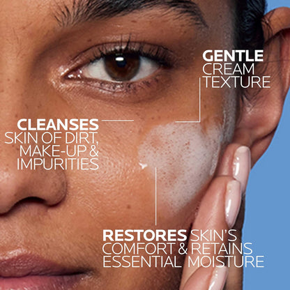 HOTLa Roche-Posay Toleriane Hydrating Gentle Facial Cleanser, 13.52oz | Face cleanser with niacinamide & ceramides, safe for sensitive skin. Daily face wash for normal to dry skin, fragrance free.