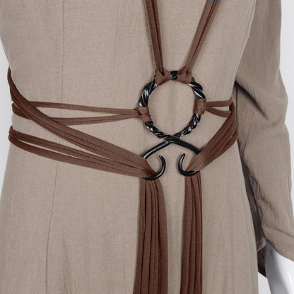 HOTL'VOW Viking Troll Cross Rope Belt Norse Witch Rope Belt Renaissance Pagan Medieval Accessory