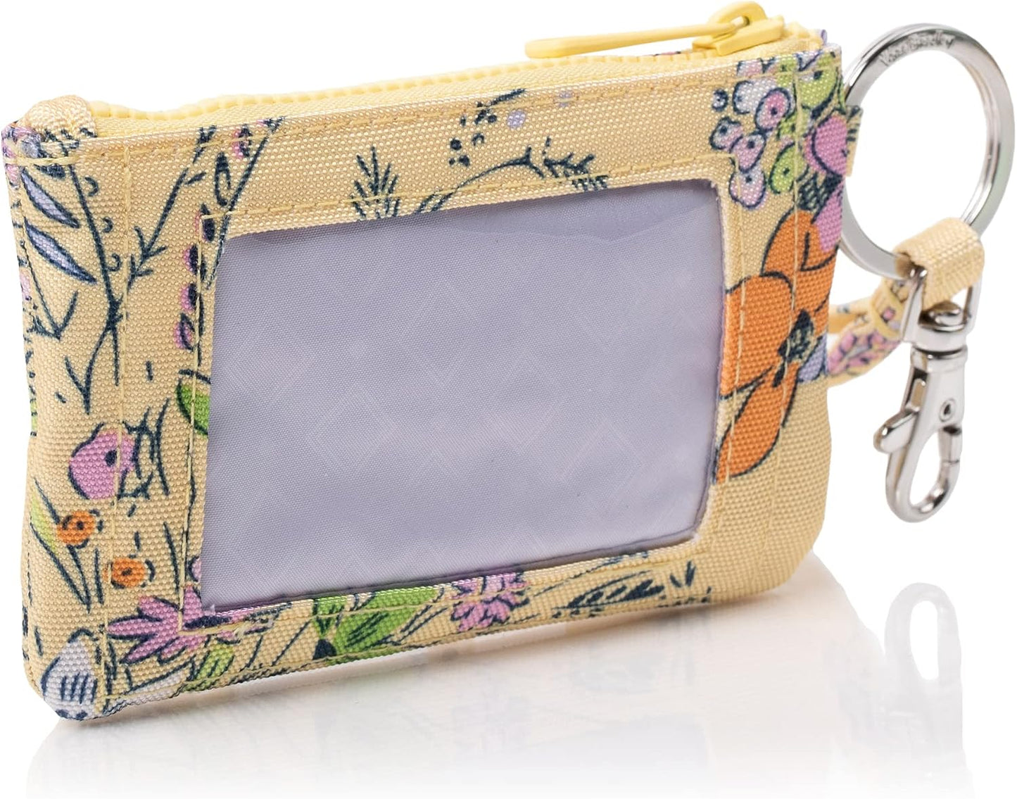 HOTVera Bradley Women's Recycled Lighten Up Reactive Zip ID Case and Lanyard Combo