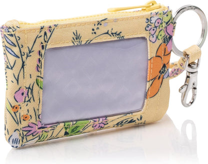 HOTVera Bradley Women's Recycled Lighten Up Reactive Zip ID Case and Lanyard Combo