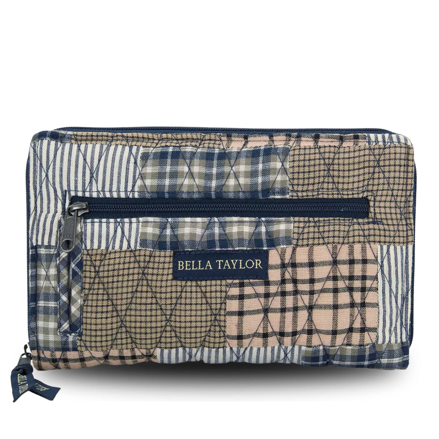 HOTBella Taylor Wrist Strap Wallet, Quilted Wristlet for Women | Lightweight, RFID blocking wristlet wallet, 11 card organizer, 4 cash/receipt slots, secure zipper, holds more, stays slim