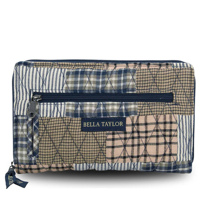 HOTBella Taylor Wrist Strap Wallet, Quilted Wristlet for Women | Lightweight, RFID blocking wristlet wallet, 11 card organizer, 4 cash/receipt slots, secure zipper, holds more, stays slim