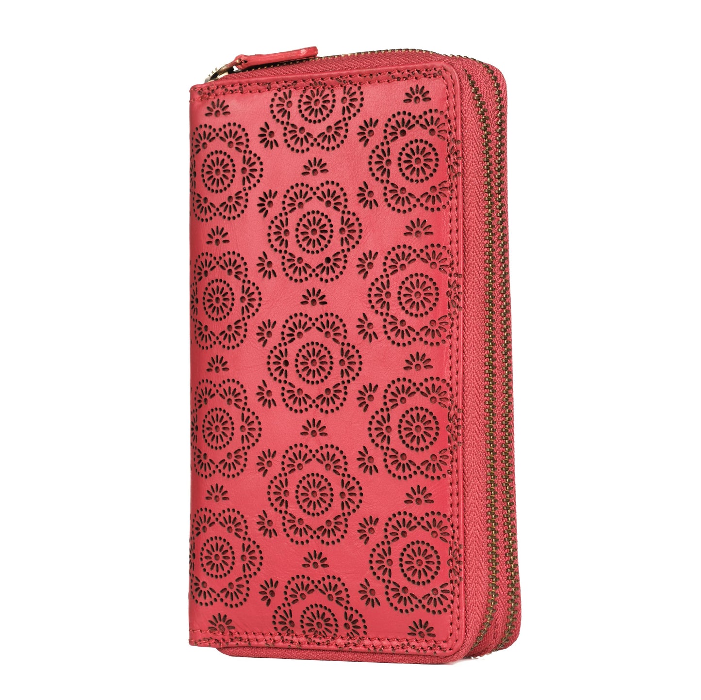 HOTLeather RFID Wallet Women – Modern RFID Womens Wallet- Big Multiple Compartments – Credit Card Holder – Handcrafted Genuine Leather -Carteras de Mujer Piel