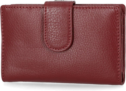 HOTMundi Rio Womens Leather Wallet Small Framed Index Clutch Purse