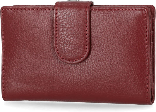 HOTMundi Rio Womens Leather Wallet Small Framed Index Clutch Purse