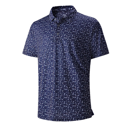 HOTDamipow Premium Golf Shirts for Men Dry Fit Performance Polo Short Sleeve Collared Shirt