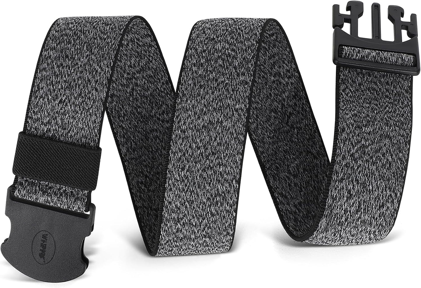 HOTWHIPPY Mens Elastic Stretch Belt Unisex Adventure Web Belt for Women Men with Non-Metal Buckle Adjustable Belts