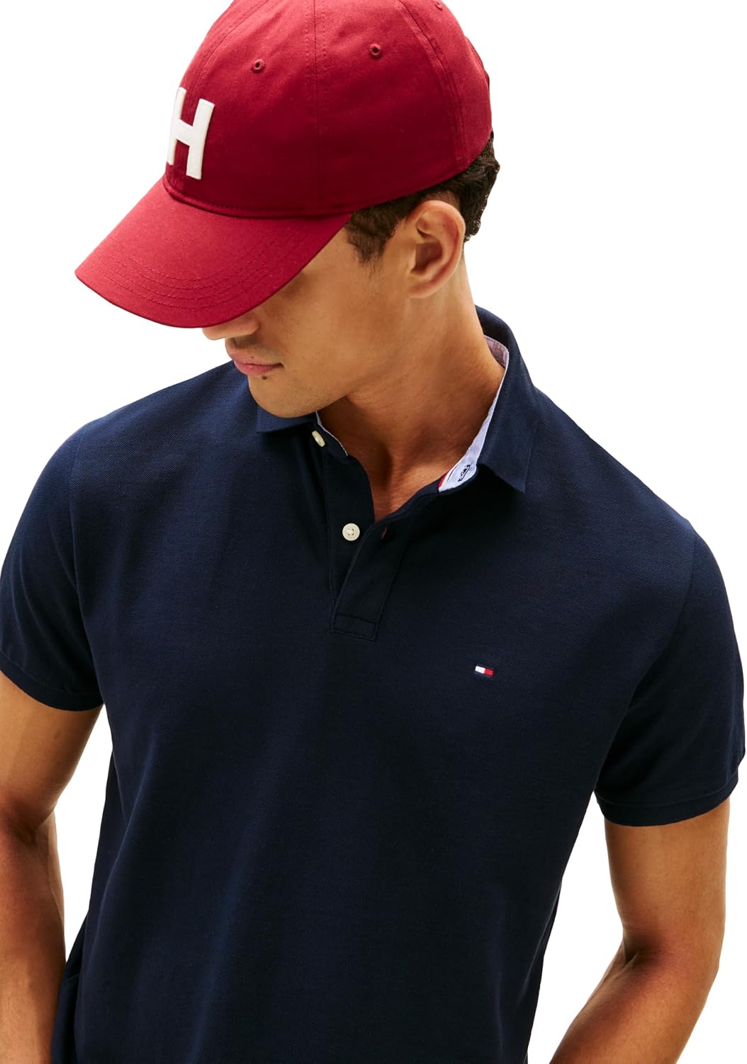 HOTTommy Hilfiger Mens Short Sleeve Cotton Pique Polo Shirt in Regular Fit