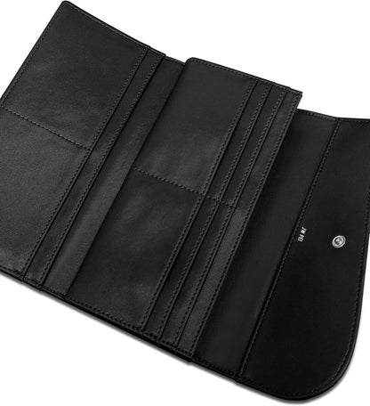 HOTJW PEI Seren Flap Long Wallet - Black