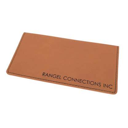 HOTThe Personal Exchange Personalized Checkbook Cover Faux Leather Permanently Engraved (Brown)