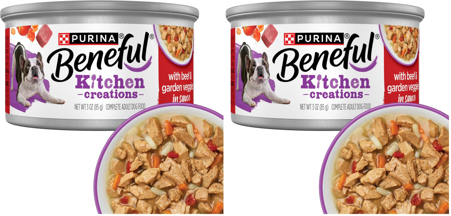 HOTPurina Beneful Kitchen Creations With Beef, Chicken, or Lamb Wet Dog Food Variety Pack - (Pack of 30) 3 oz. Cans