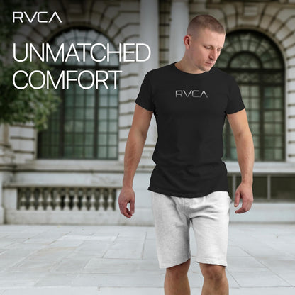 HOTRVCA Mens Short Sleeve Lightweight Lounge Crew Tee Loungewear Crew Neck