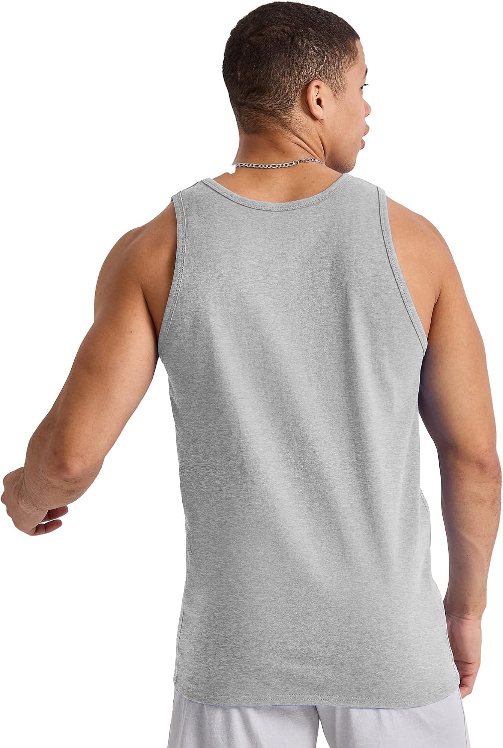 HOTHanes Men's Essentials Tank Top Pack, Midweight Cotton Tanks, Sleeveless Shirts, 3-Pack