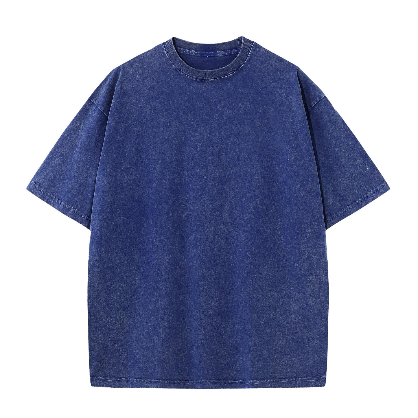 HOTMen's Cotton T-Shirts Oversized Unisex Short Sleeves Casual Loose Wash Solid Basic Tee Tops
