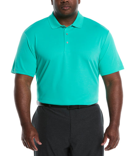 HOTPGA Tour Men's Airflux Solid Mesh Short Sleeve Classic Golf Polo Shirt