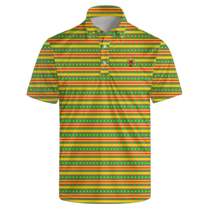 HOTGolf Polo Shirts for Men Funny Print Quick Dry Short Sleeve Performance Golf Shirts Moisture Wicking Polo Shirts
