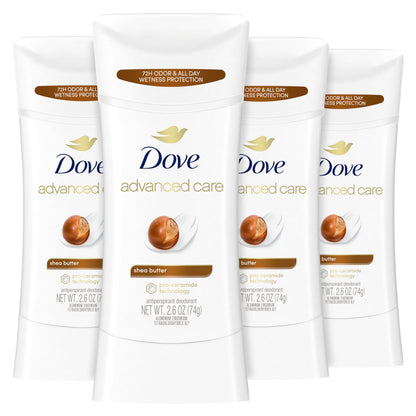 HOTDove Advanced Care Antiperspirant Caring Coconut, 2 Count Deodorant Stick for Women, for 48 Hour Protection And Soft And Comfortable Underarms, 2.6 oz