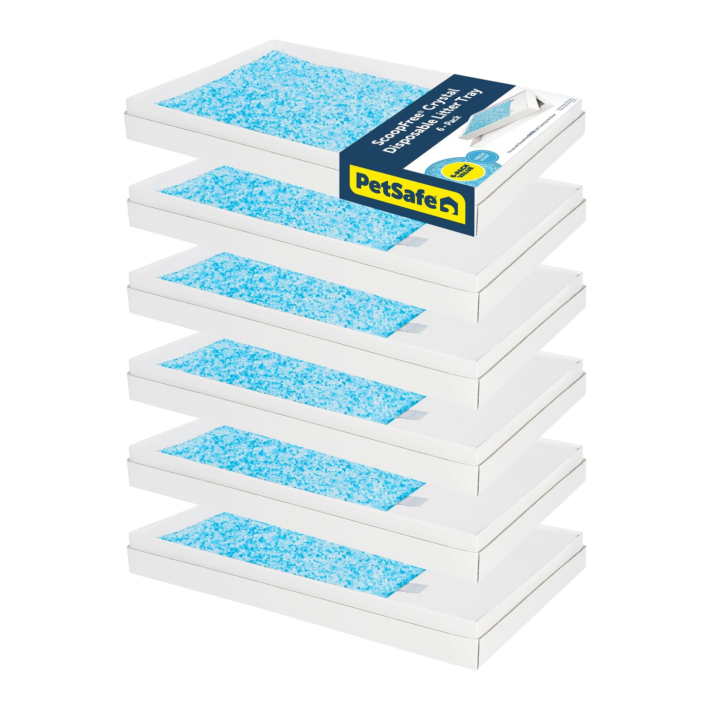 HOTPetSafe ScoopFree Self-Cleaning Cat Litter Box Tray Refills with Premium Blue Non-Clumping Crystals, 3-Pack