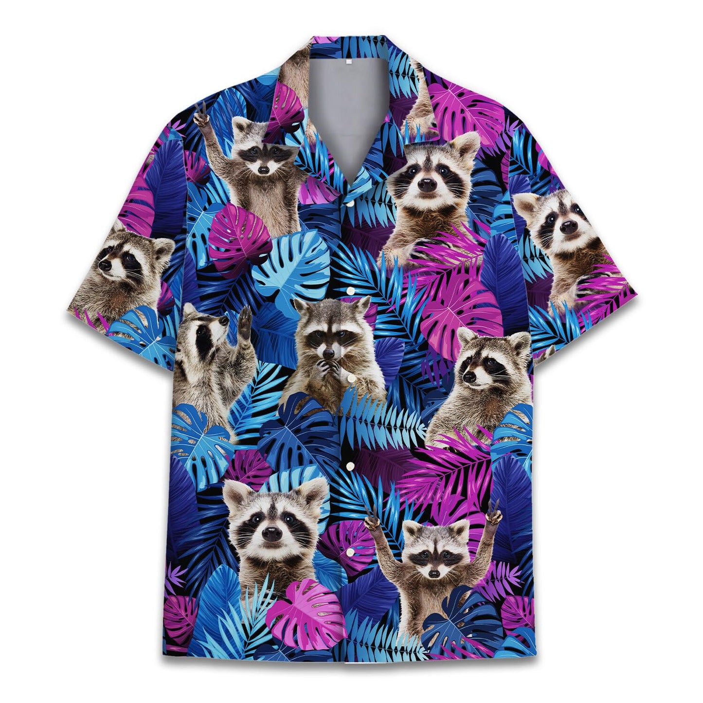 HOTTropical Bigfoot Hawaiian Shirts for Men Women, Sasquatch Summer Beach Button Down Short Sleeve