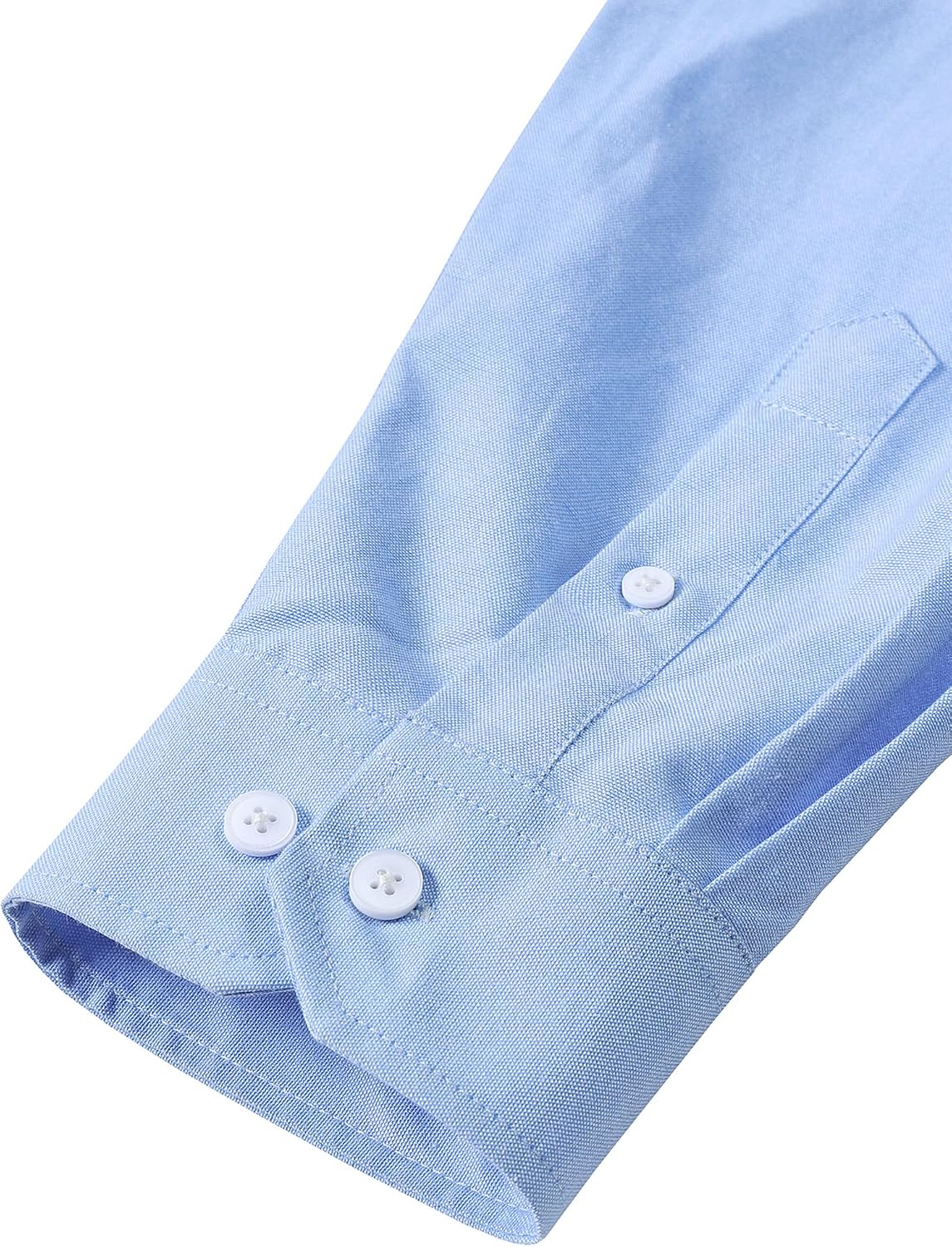 HOTLucMatton Men's Lightweight Oxford Long Sleeve Button Down Shirt Business Casual Slim fit Dress Shirts with Pocket