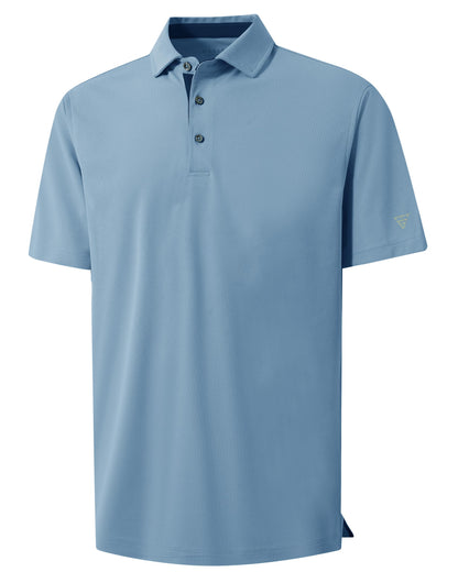 HOTMens Golf Shirt Short and Long Sleeve Moisture Wicking Dry Fit Performance Solid Casual Pique Golf Polo Shirts for Men